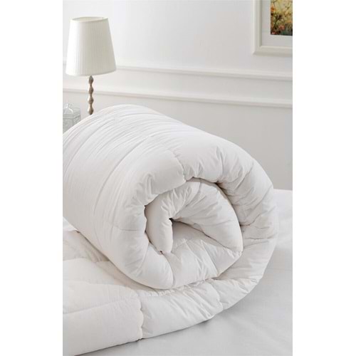 Özdilek Microsoft Mikrofiber Çift Kişilik Silikon Beyaz Yorgan (195x215)