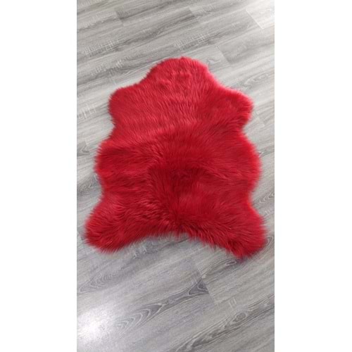 Giz Home Uzun Tüylü Post Halı (150x200)-Kırmızı