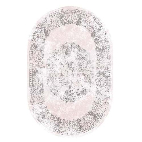 Brillant İpek Latex Oval Kaymaz Taban Halı-İPEK HLE11324.801-(130x190)