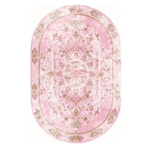 Brillant Latex Oval Kaymaz Taban Halı-BEST HLE11308.803-(130x190)