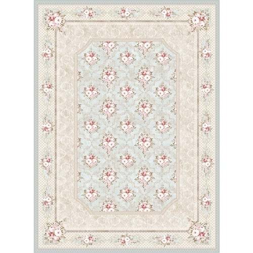Brillant İpek Latex Kaymaz Taban Halı-TENDA HJE11724.803-(90x300)
