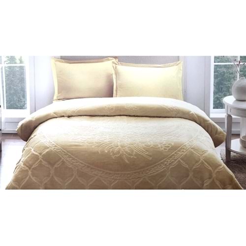 Özdilek Trendy Embos Çift Kişilik Battaniye (220x240)-Hardal