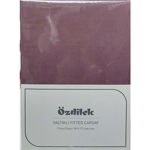 Özdilek Colourist Fitted Lastikli Tek Kişilik Çarşaf Seti (100x200)-Mürdüm