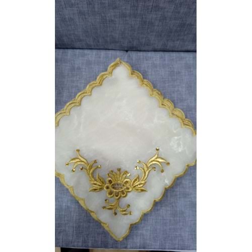 maraş işi organize vitrin gold pecete seti 6 li paket