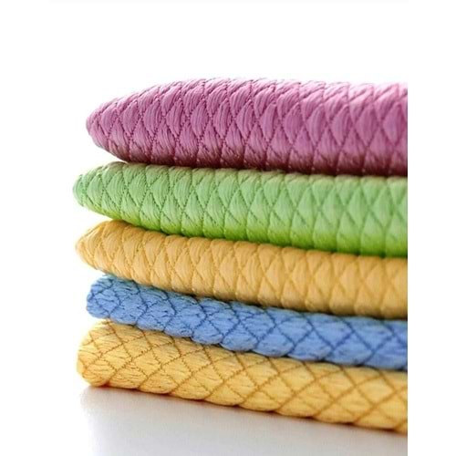 Bio Mix 20li Mikrofiber Baklava Desen Temizlik ve Cam Bezi (30x40)