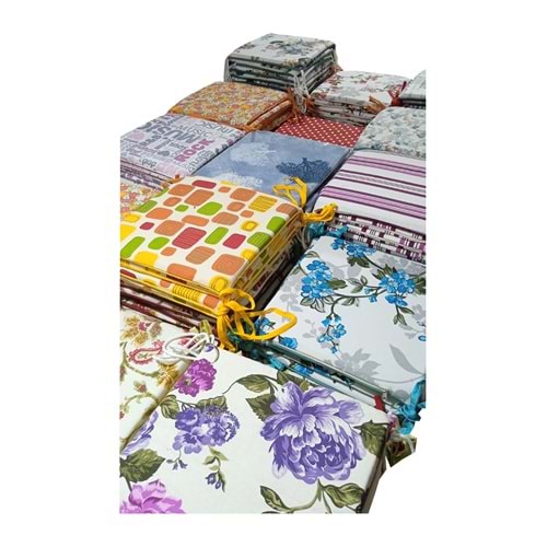 Mandaş Tekstil Sandalye Minderi, Bağcıklı Sandalye Minderi (37x37)