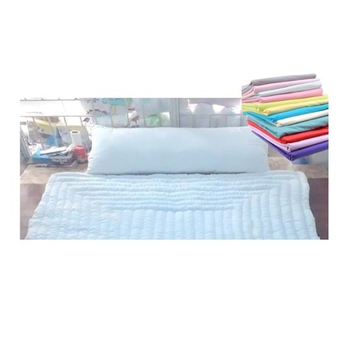 Karı Koca Yastığı 50x150+Yastık Kılıfı, Pamuklu, Double Size Uzun Maxi Boy Yastık (50x150)