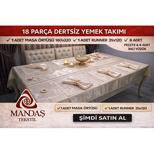 Gold Sultan İncili yemek seti 12 kişilik Capiçino