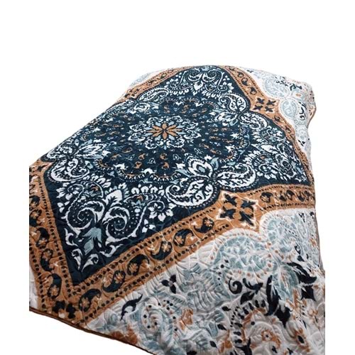 Merinos Fashion Çift Kişilik Vizon Battaniye (200x240)-Azul Petrol