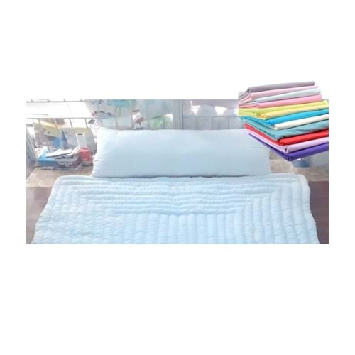 Karı Koca Yastığı 50x130+Yastık Kılıfı, Pamuklu, Uzun Yastık (50x130)