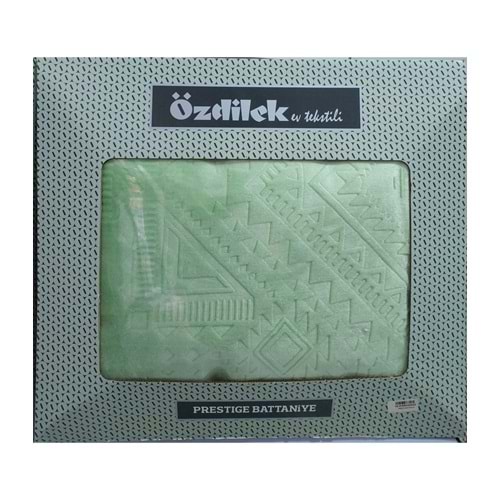 Özdilek Prestige Kalın Embos Çift Kişilik Battaniye (220x240)-Yeşil