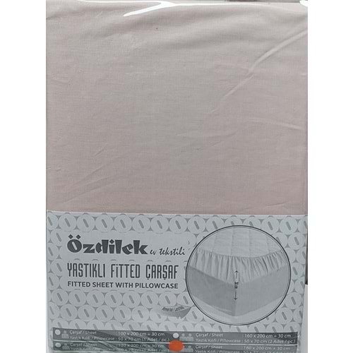 Özdilek Colourist Fitted Lastikli Tek Kişilik Çarşaf Seti (100x200)-Sütlü Kahve