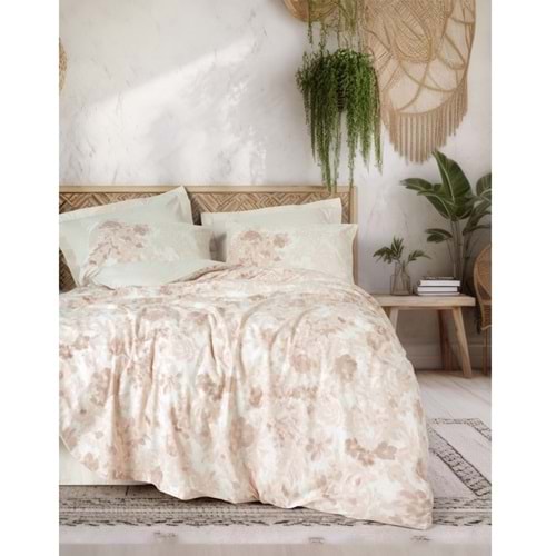 Cotton Box Dual Tek Kişilik Nevresim Takımı Vestıga Bej