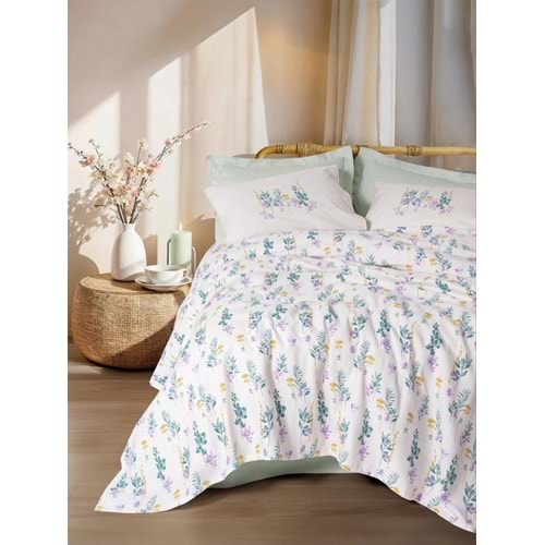 Cotton Box Estiva Tek Kişilik Pike Takımı Twıng Mint