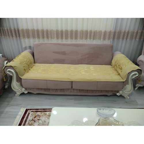 Mandaş Milanyum Koltuk Şalı Oturma Yeri 55*280 Gold