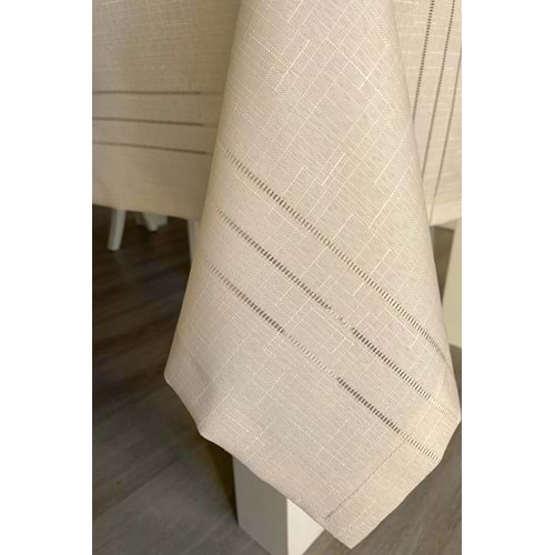 Beytuğ Golden Laurel Tablec Loths Masa Örtüsü 150*220 Bej
