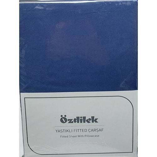 Özdilek Colourist Fitted Lastikli Tek Kişilik Battal Çarşaf Seti (120x200)-Pasifik Mavi