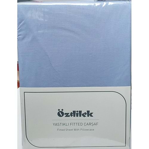 Özdilek Colourist Fitted Lastikli Çift Kişilik Çarşaf Seti (160x200)-Okyanus Mavi