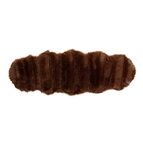 Giz Home Alaska Lüks Peluş Post Halı (60x180)-Kahve