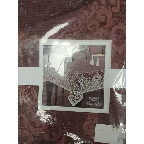 Bediroğlu Örme Masa Örtüsü 160*220 Ç Vişne