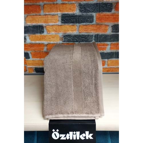Özdilek Svv Border Büyük Boy Banyo Havlusu (89x173) - Light Brown (A.Kahve)
