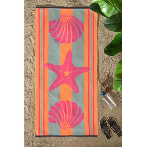 Özdilek Nice Plaj Havlusu (70x150)-Pink Shell
