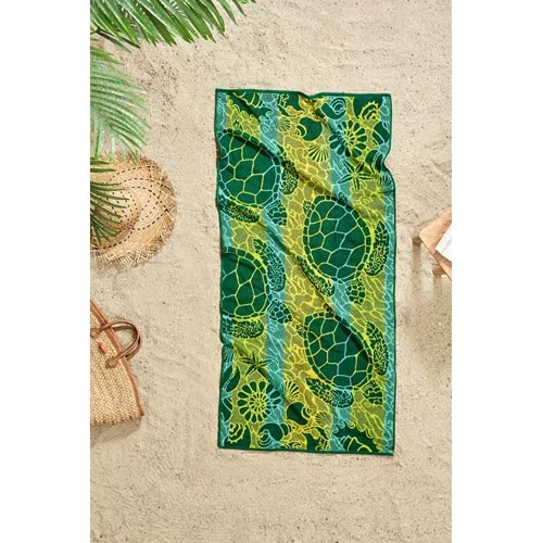 Özdilek Nice Plaj Havlusu (70x150)-Swimming Turtles