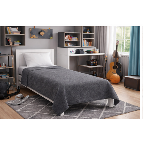 Amazon Ev Pamuk Dokuma Tek Kişilik Pike 160*240 Cm Antrasit- Gri a 22