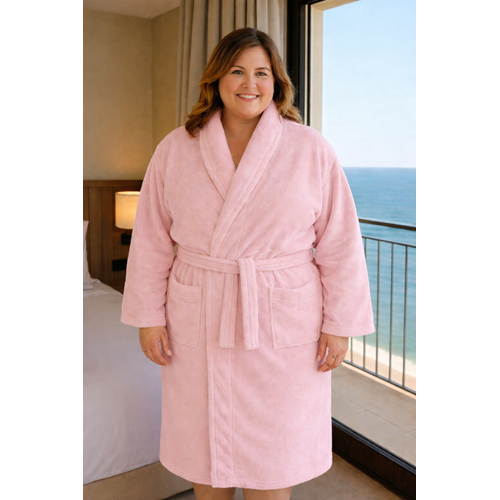 Home Collection Kaya Lux Bornoz battal XXXXL Pembe