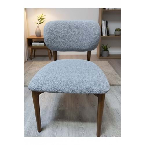 Mandaş Bohem Elma model eteksiz sandalye kılıfı Gri