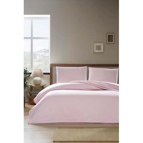 Özdilek -Colourist Pudra- Bamboo Lastikli Çarşaflı Tek Kişilik Pike Takımı