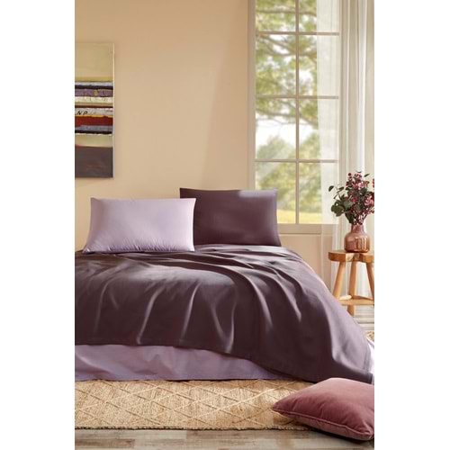 Özdilek Rf -Colourist Vizon Mürdüm- Çift Kişilik Pike Takımı