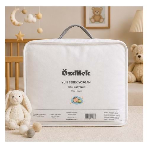 Özdilek Doğal %100 Yün Bebek Yorgan (95x145)