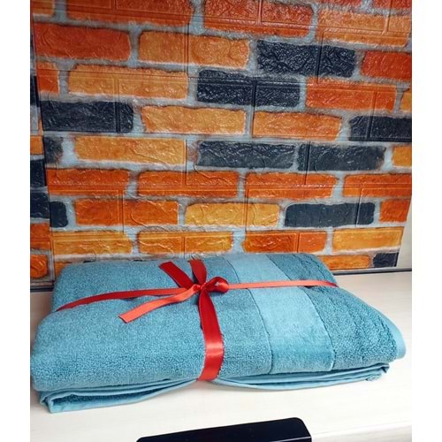 Özdilek Svv Border Yeni Seri Banyo Havlusu (76x147) - Aqua (Su)