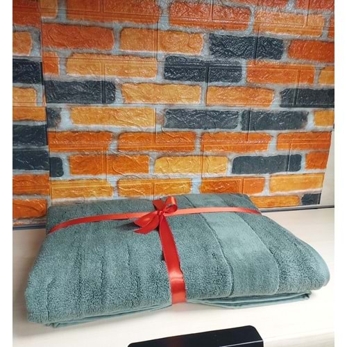 Özdilek Svv Border Yeni Seri Banyo Havlusu (76x147) - Fern Green (Yeşil)