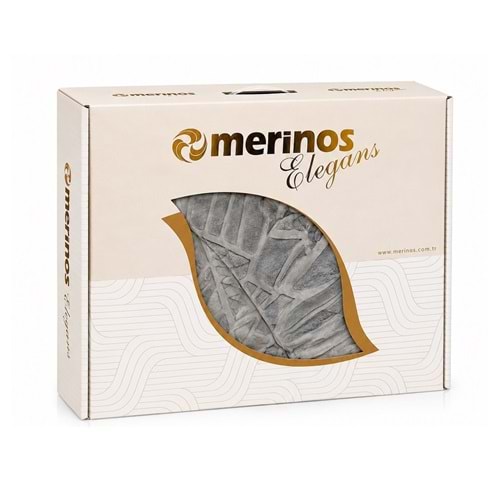 Merinos Elegans Kalın Embos Tek Kişilik Kutulu Battaniye (160x220) - Gri