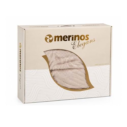 Merinos Elegans Kalın Embos Tek Kişilik Kutulu Battaniye (160x220) - Köpük