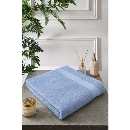 Özdilek -Woven Mavi- Süper Yumuşak Büyük Boy Banyo Havlusu (90x150)