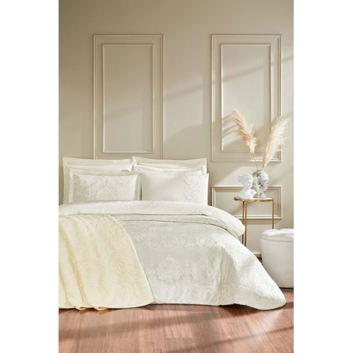 Özdilek -Harmony Krem- 10 Parça Çift Kişilik Çeyiz Seti