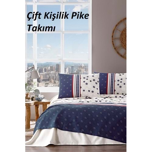 Özdilek Rf -Sea Shell Bej- Çift Kişilik Pike Takımı (200x230)