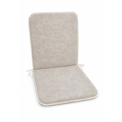 1 Adet Rattan Arkalıklı Sandalye Minderi (Kalınlık 4cm)-Primer Bej Yeni