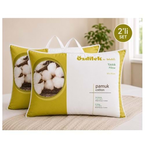 Özdilek 2Lİ SET Doğal %100 Pamuk Yastık (50x70)