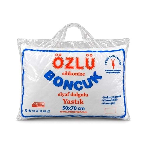 1 Adet Dolgun Boncuk Silikon Yastık 900gr (Fermuarlı ve Pamuklu Kumaş)