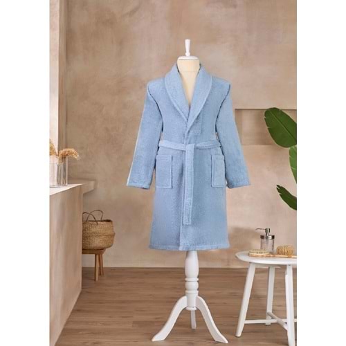 Özdilek Battal Boy Tek Bornoz Şalyaka-Classic Mavi (3XL Beden) Yeni