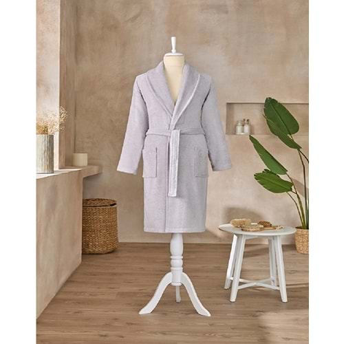 Özdilek Battal Boy Tek Bornoz Şalyaka-Classic Gri (3XL Beden) Yeni