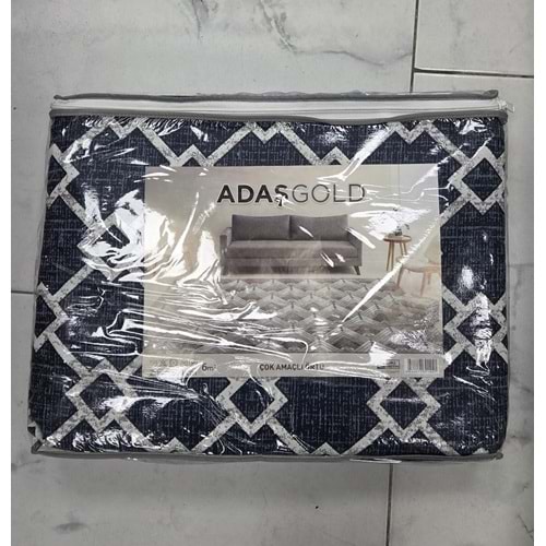 Adaş Gold 6m2 Pamuklu Lastiksiz Halı Örtüsü, Çok Amaçlı, Piknik Ört (200x300)-Asorti
