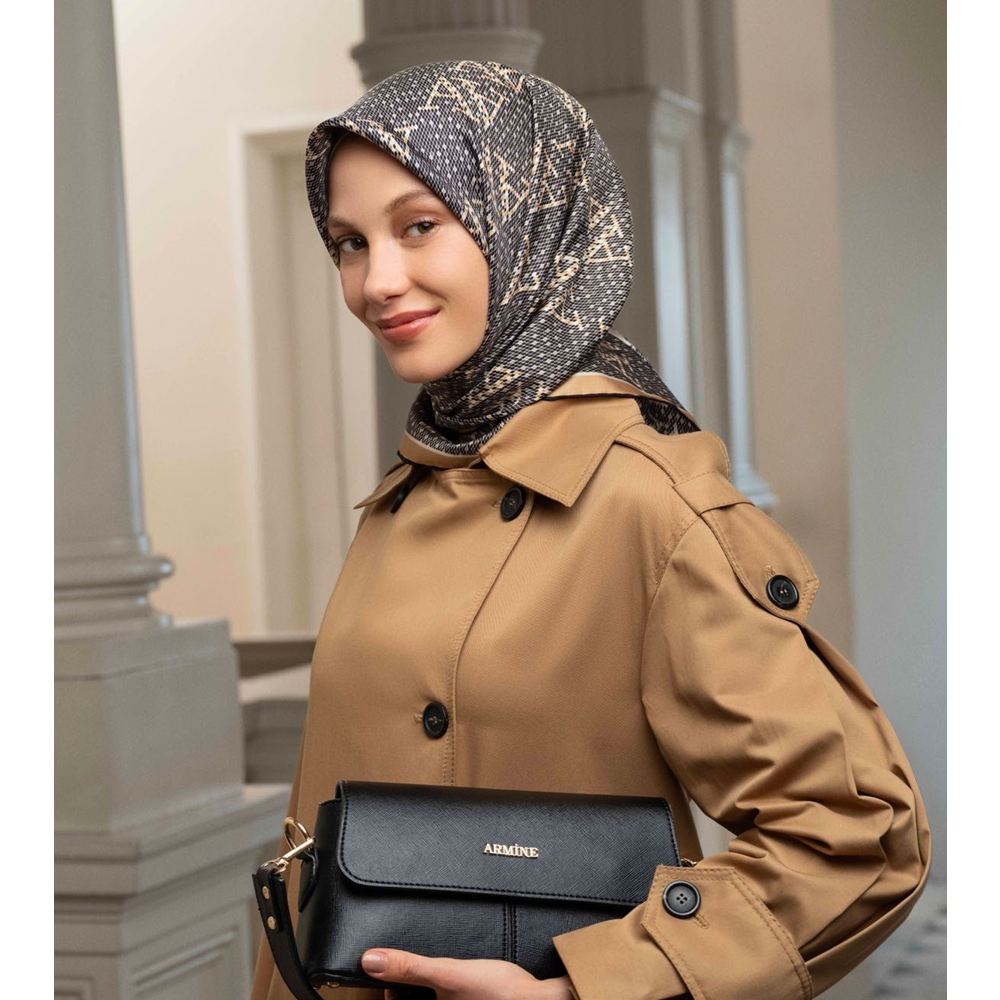 Armine Nostalji Saf İpek Sura Eşarp 9228D (S)