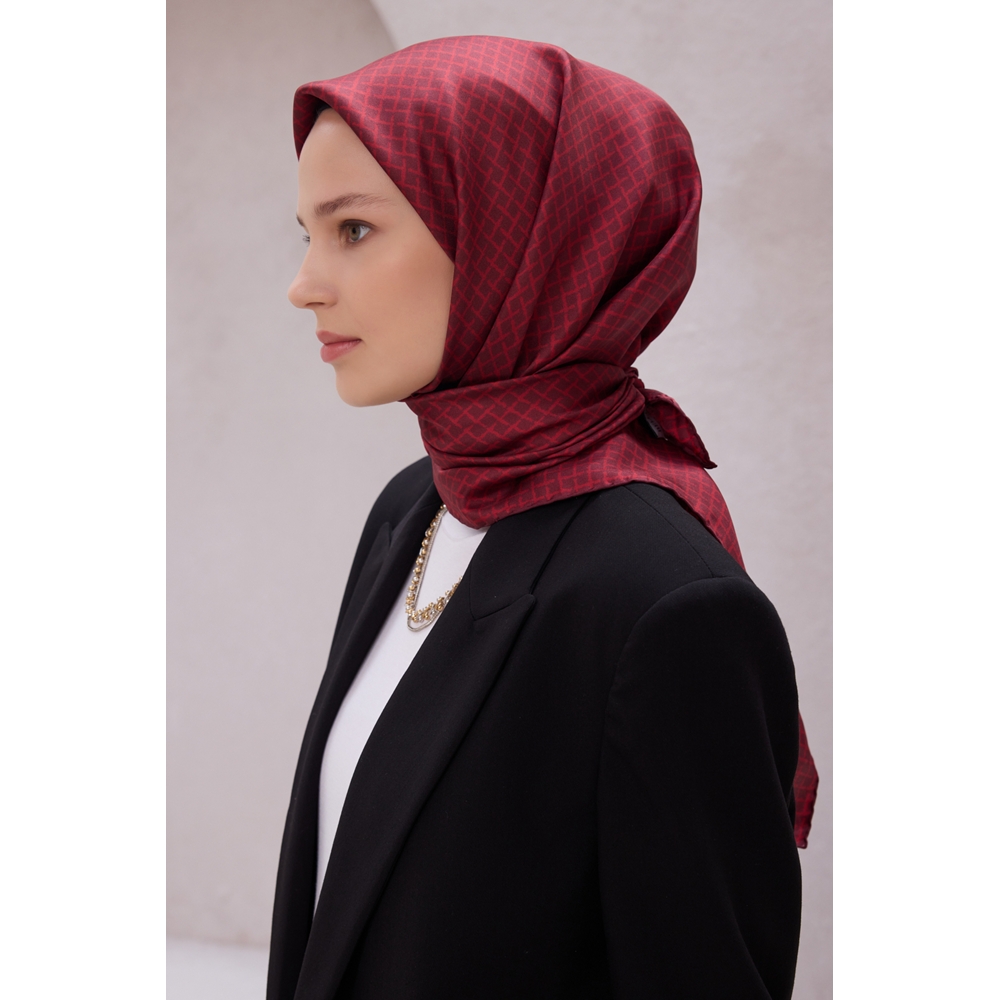 Belli Twill Saf İpek Eşarp - 2025-2026 Sonbahar-Kış 4203D (T)