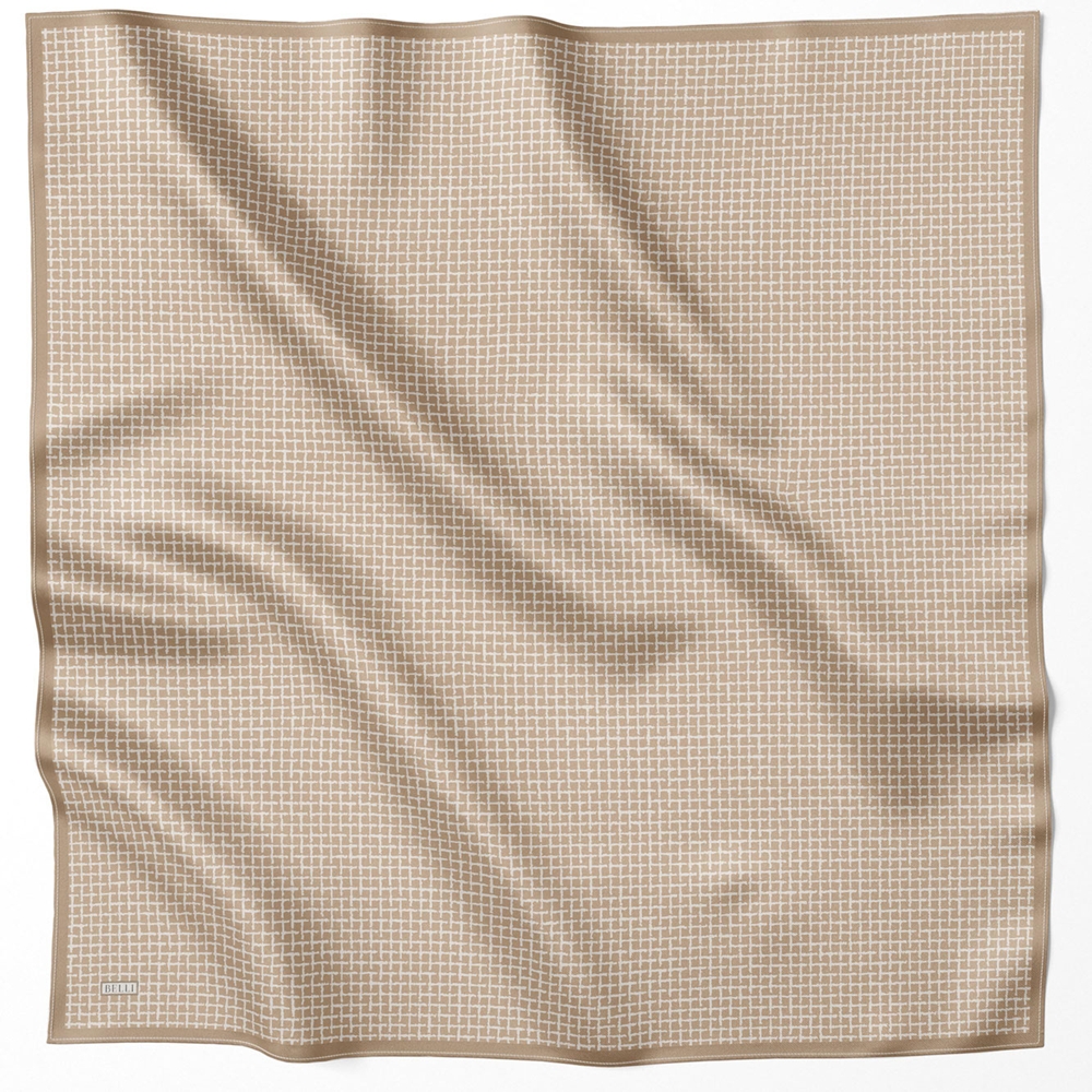 Belli Twill Saf İpek Eşarp - 2025-2026 Sonbahar-Kış 4203D (T)