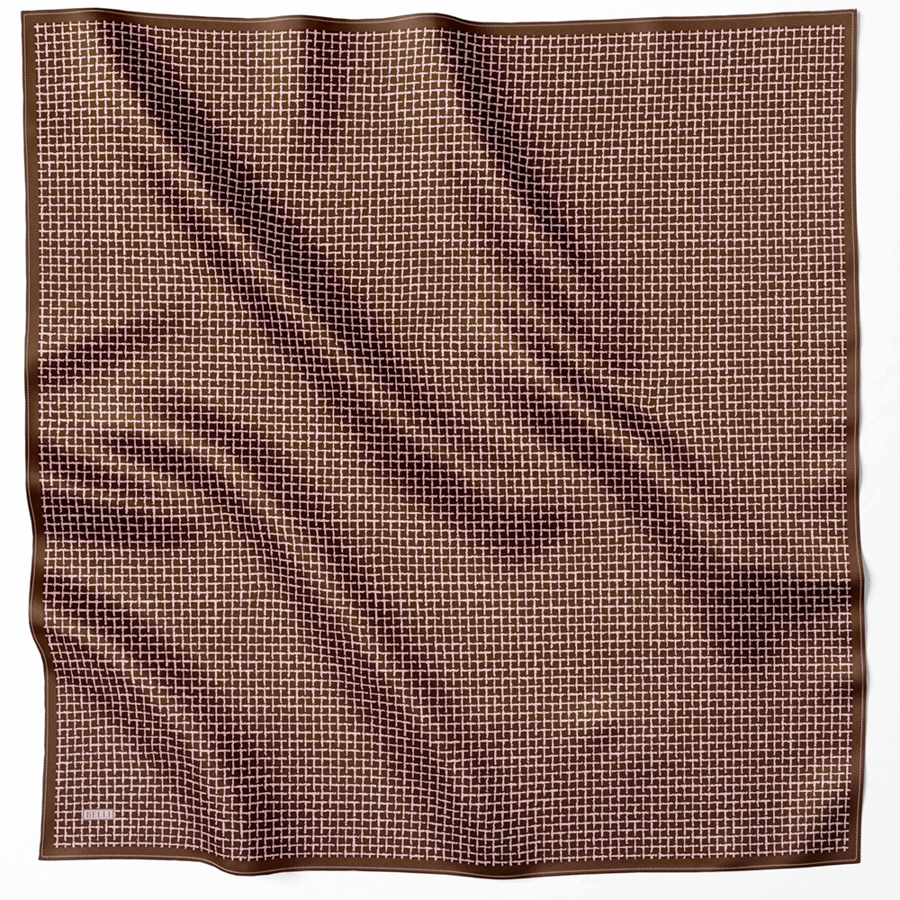 Belli Twill Saf İpek Eşarp - 2025-2026 Sonbahar-Kış 4203D (T)
